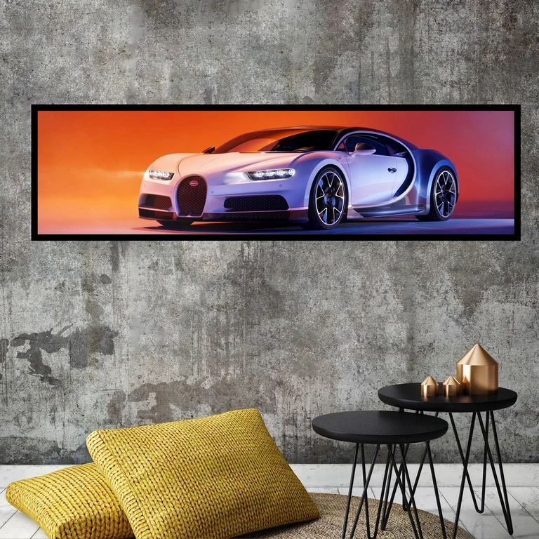 تابلو بکلیت طرح اتومبیل ماشین بوگاتی مدل کشیده B-7846