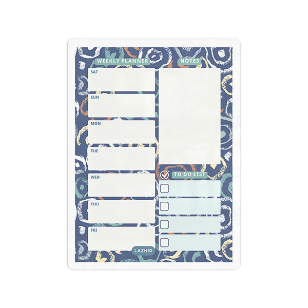 تخته وایت برد لاژید مدل پلنر برنامه ریزی کد PL021 سایز 20*30 سانتی متر