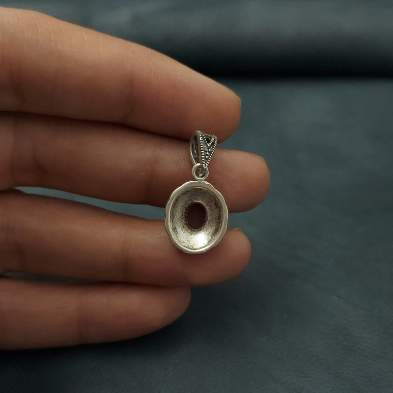 آویز گردنبند نقره زنانه مدل مارکازیت کد VM8694