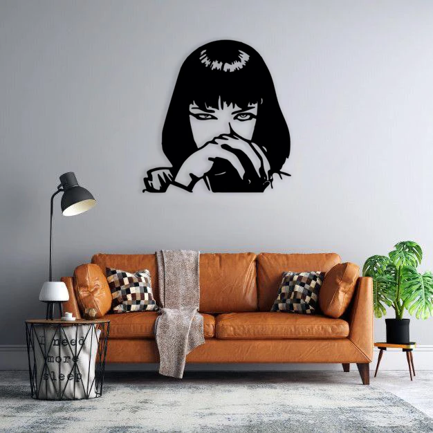 استیکر دیواری طرح pulp fiction
