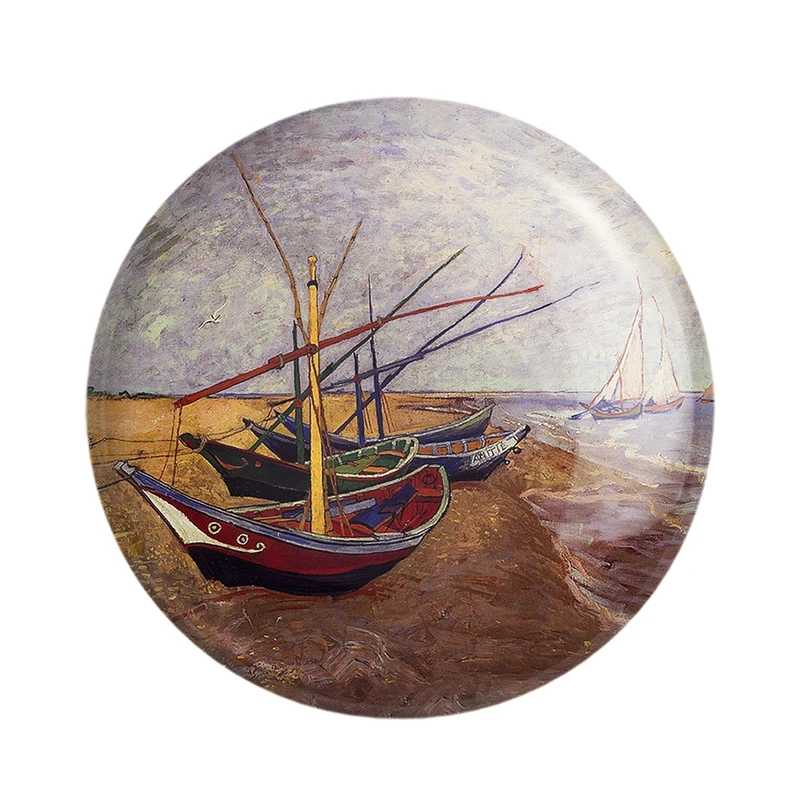 مگنت خندالو مدل نقاشی قایق ماهیگیری اثر ونسان ونگوگ کد 25443