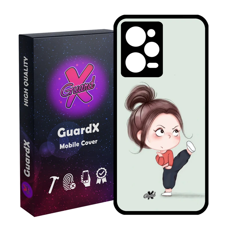کاور گارد ایکس طرح Girl مدل Glass10663 مناسب برای گوشی موبایل شیائومی Redmi Note 12 Pro 5G/Poco X5 Pro 5G/Note 12 Pro Pro speed