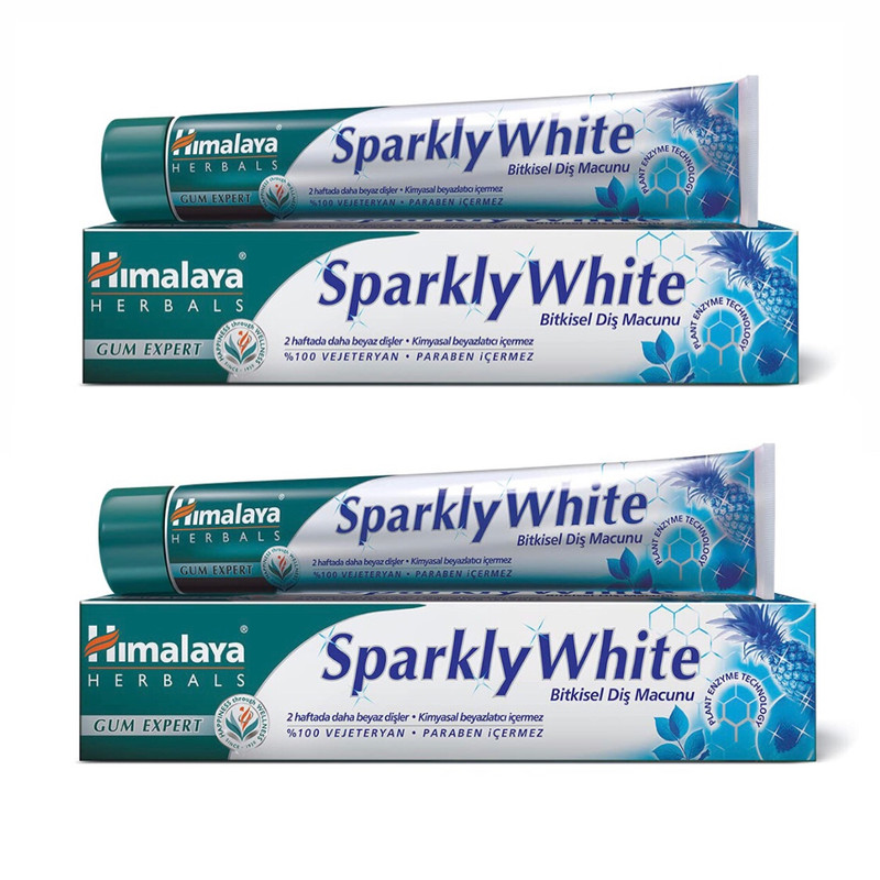 خمیردندان هیمالیا مدل sparkly حجم 100 میلی لیتر مجموعه دو عددی خمیردندان هیمالیا مدل sparkly حجم 100 میلی لیتر مجموعه دو عددی