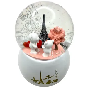 گوی موزیکال مدل کوکی Our Story طرح Love کد KB9077
