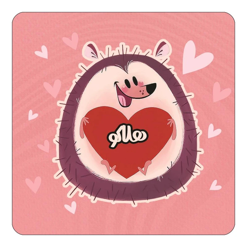 مگنت کاکتی طرح اسم هلاکو مدل قلب کد mg36119