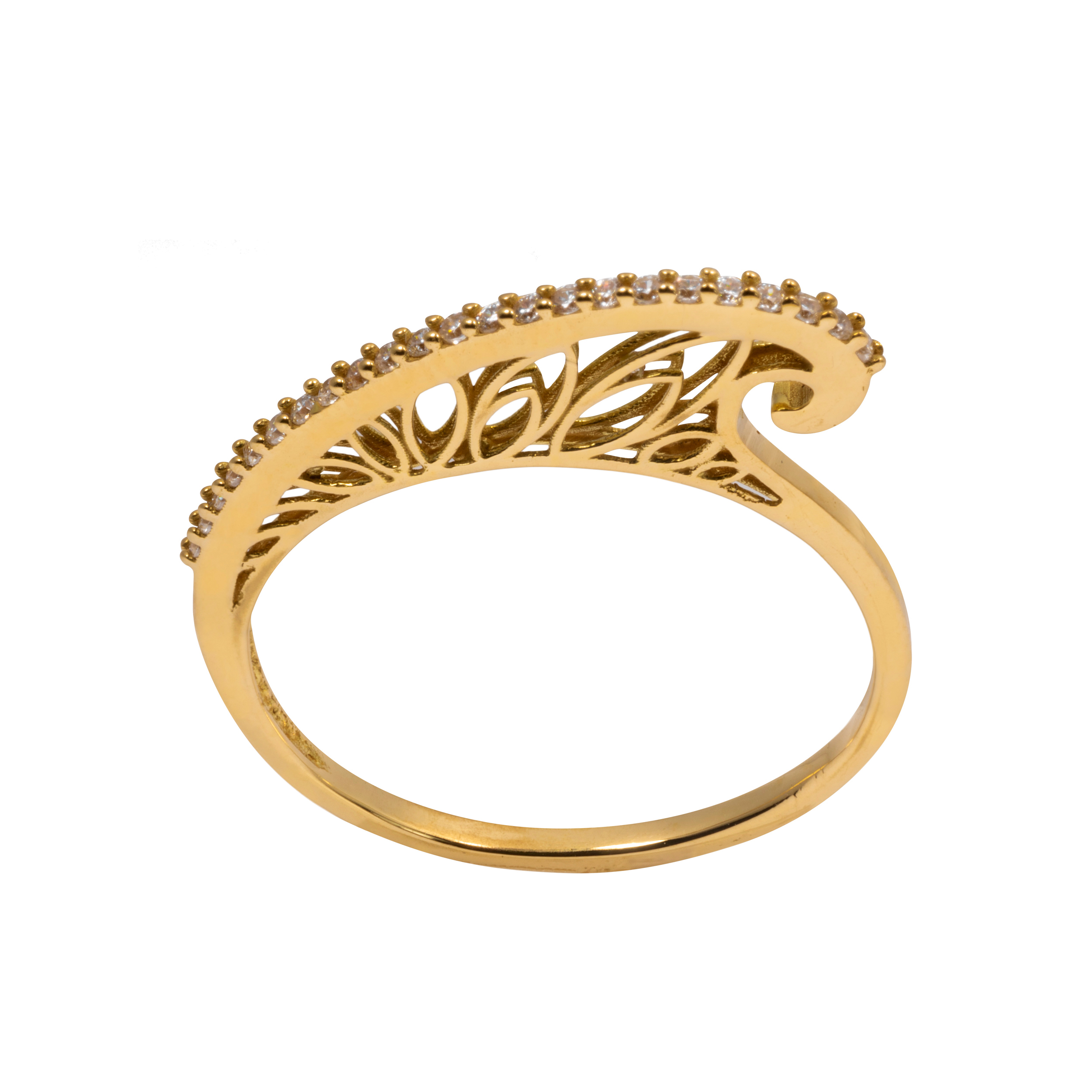انگشتر طلا 18 عیار زنانه جواهری سون مدل 3221