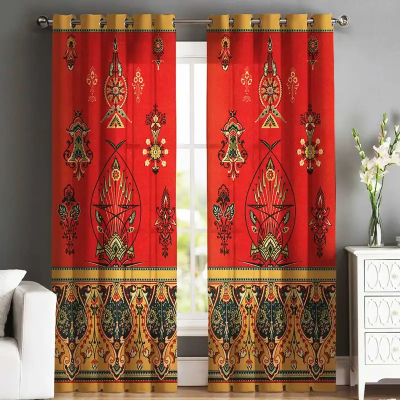 پرده شمسه نگار کد 8Tr525 سایز 140x280 سانتی متر