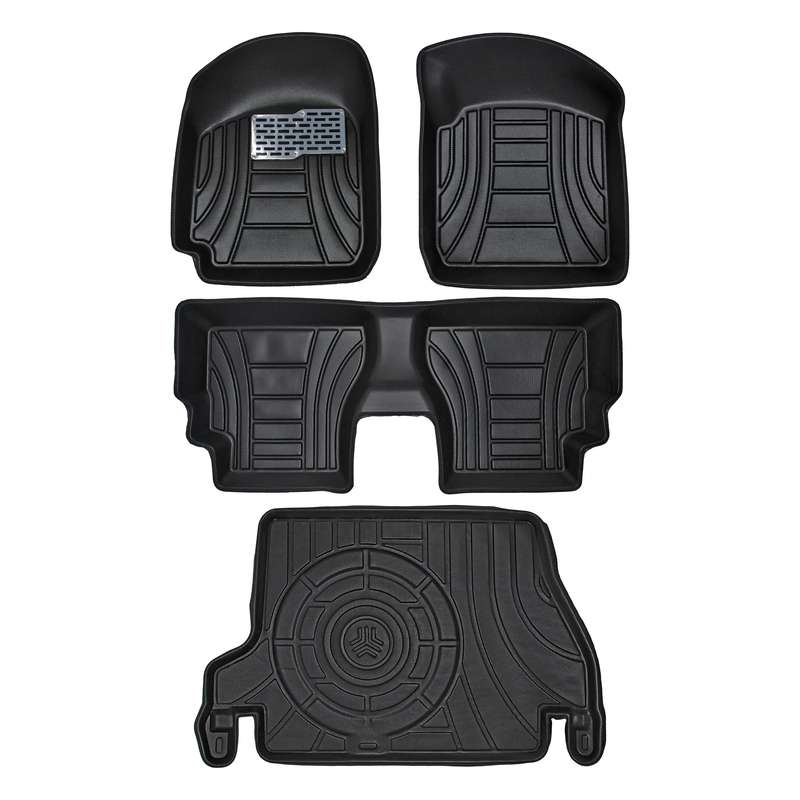 کفپوش سه بعدی خودرو پانیذ مدل MHLB مناسب برای پراید صبا به همراه کفپوش صندوق