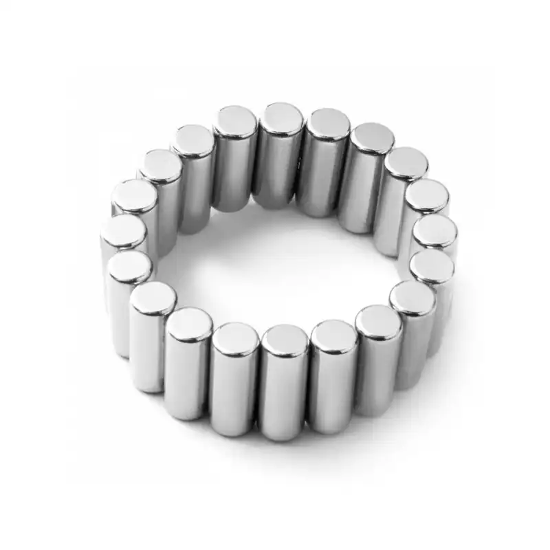 آهن ربا مدل نئودیمیوم استوانه C4x10mm بسته 5 عددی