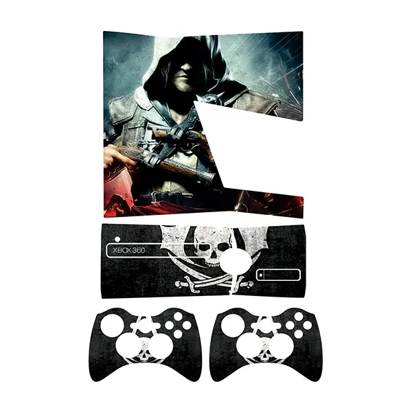  برچسب ایکس باکس 360 اسلیم طرح Assassins Creed کد 9 مجموعه 4 عددی