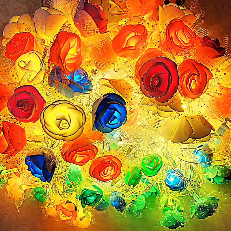 ریسه ال ای دی مدل گل color طول 6 متر
