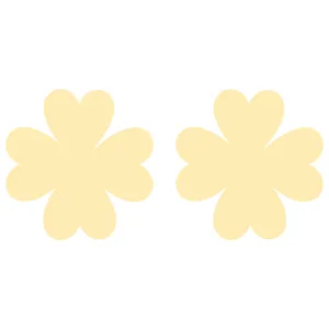 گوشواره طلا 18 عیار زنانه کرابو طرح شبدر مدل Kr5186