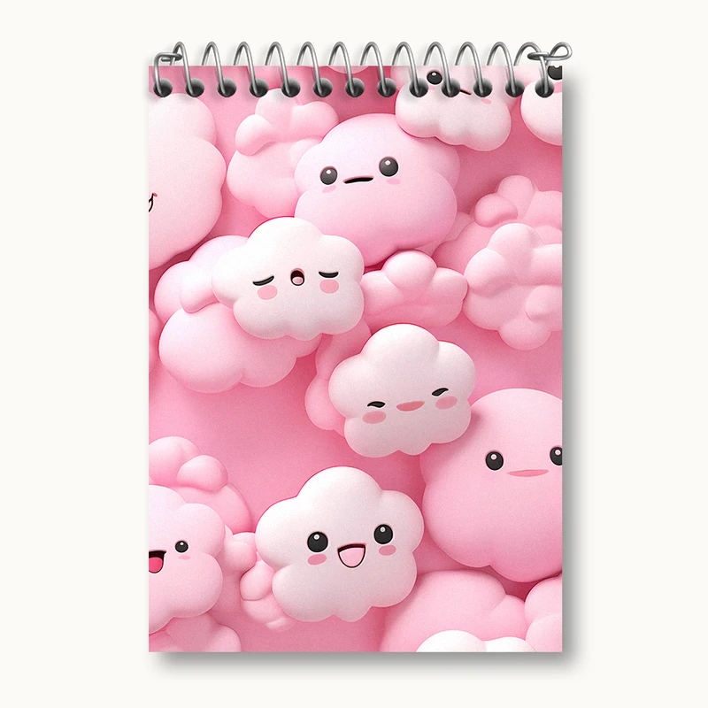 دفتر یادداشت 50 برگ خندالو طرح ابر کیوت کد N4066