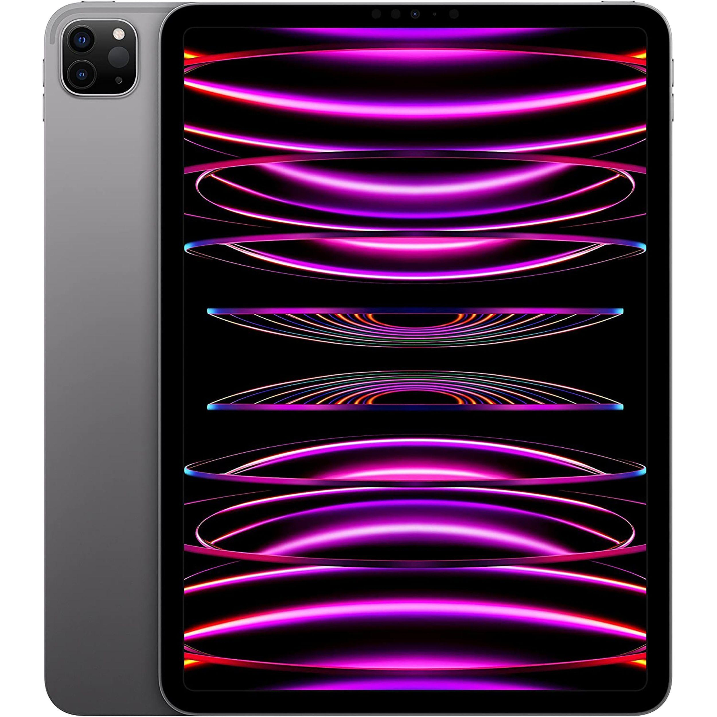 تبلت ۱۱ اینج اپل مدل iPad Pro 2022 M2 Wi-Fi ظرفیت 2 ترابایت و رم 16 گیگابایت، رزولوشن دوربین اصلی ۱۲ مگاپیکسل، پشتیبانی از قلم و کیبورد