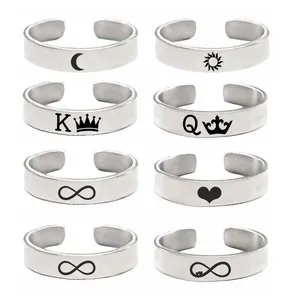 ست انگشتر گیلواره زراوشان مدل استیل کد 4W مجموعه 4 عددی