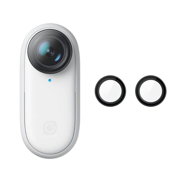 دوربین فیلم برداری ورزشی اینستا 360 مدل GO2 به همراه محافظ لنز بسته 2 عددی