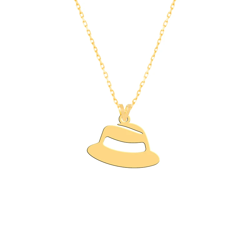 گردنبند طلا 18 عیار زنانه فرشته مدل کلاه WNLZ-000525