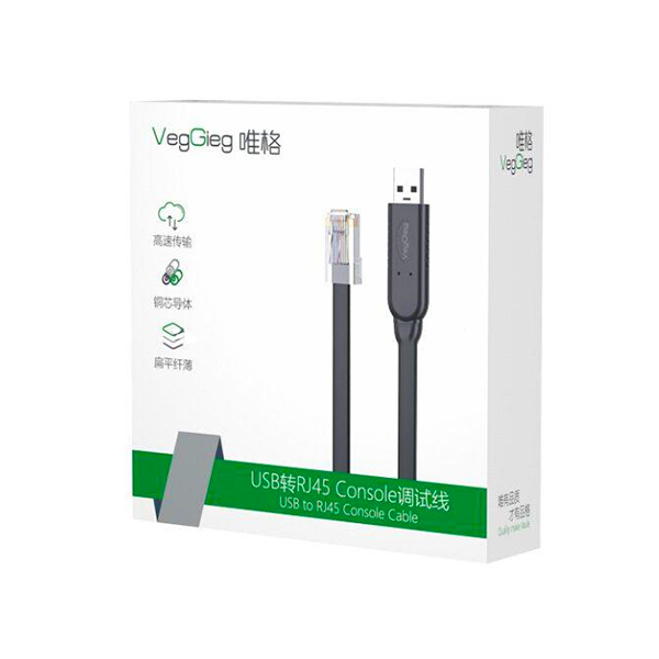 کابل کنسول USB به RJ45 وگیگ مدل V-U403 طول 1.5 متر