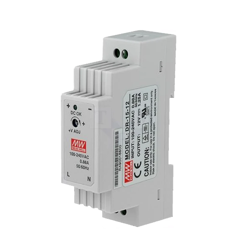 منبع تغذیه 12 ولت 1.25 آمپر مینول مدل DR-15-12