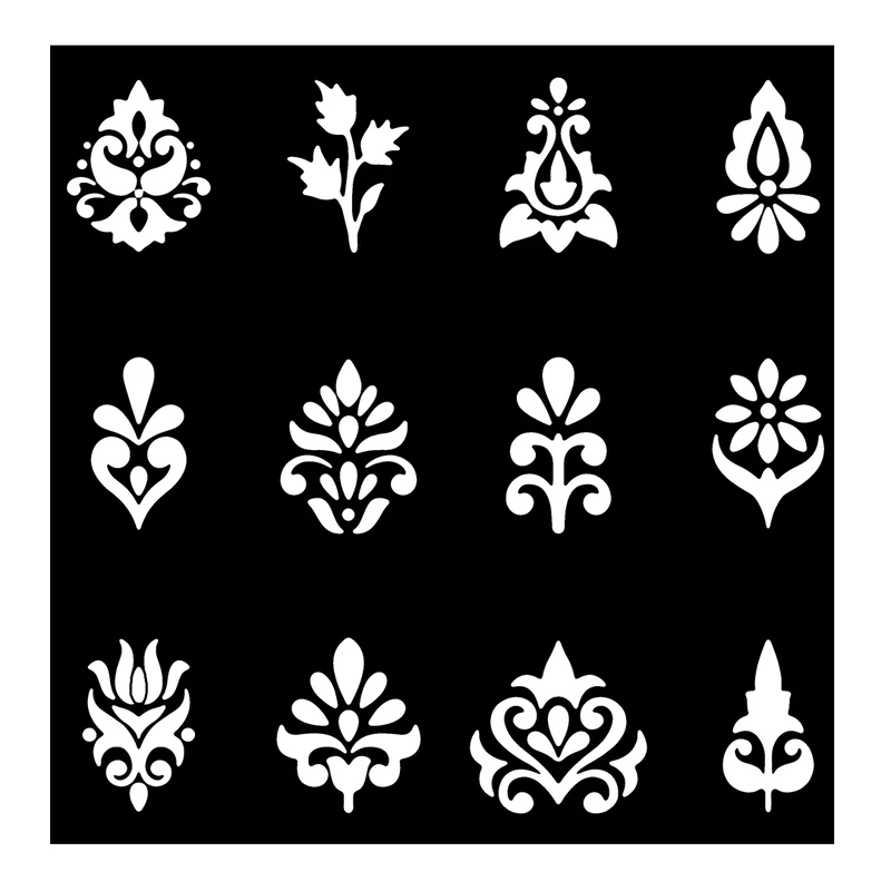  شابلون باتیس آرت طرح تذهیب کد 50-621