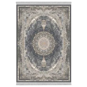 فرش پارچه‌ای دفه مدل فرشینه هازان مخمل طرح فانتزی کد 3029