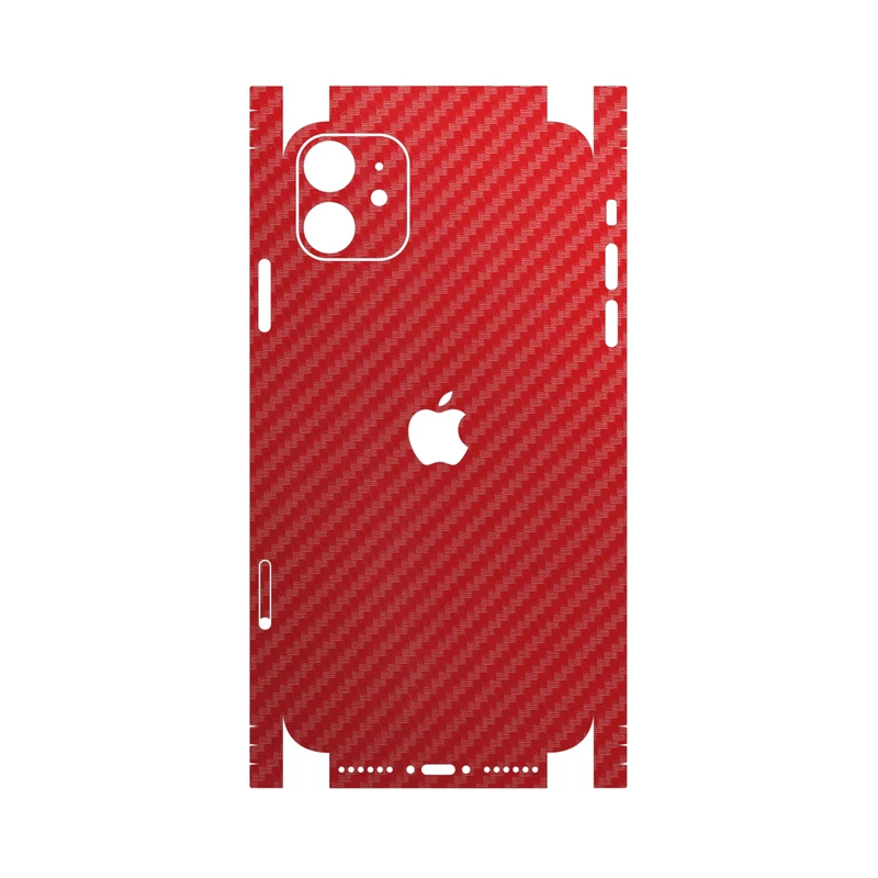 برچسب پوششی ماهوت مدل Red-Fiber-FullSkin مناسب برای گوشی موبایل اپل iPhone 11