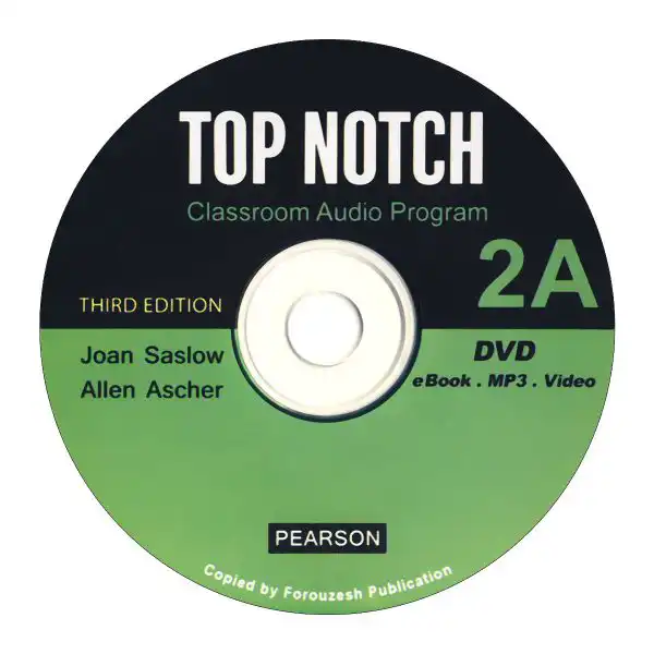کتاب top notch 2a اثر JOAN SASLOW & ALLEN ASCHER انتشارات زبان مهر