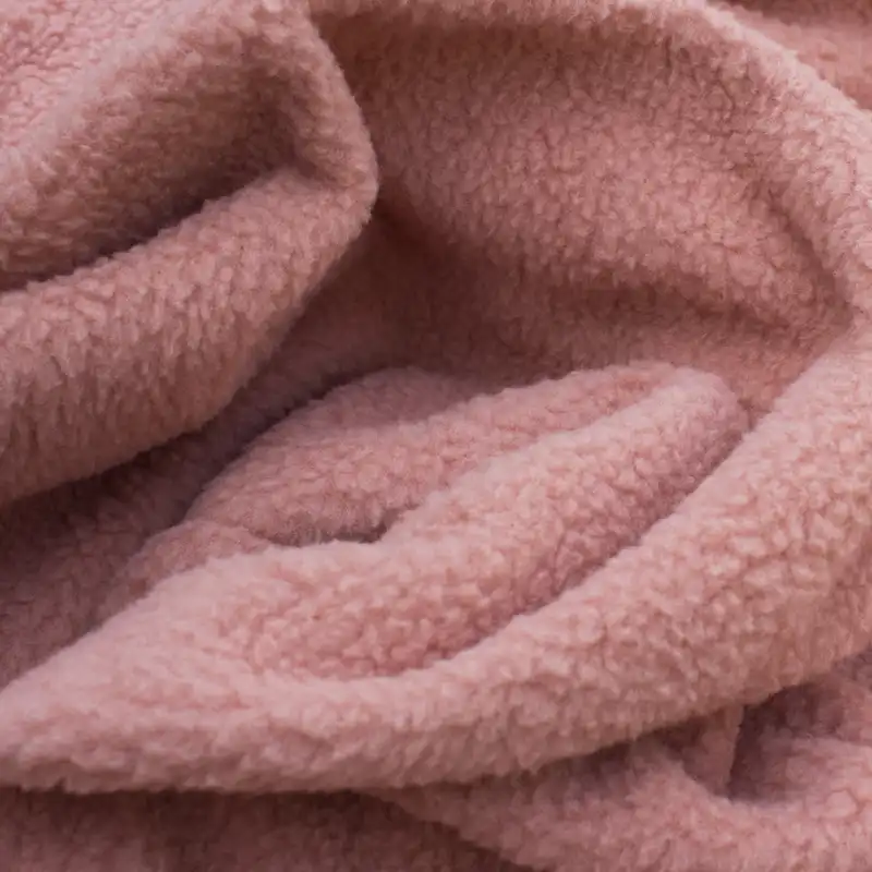 پالتو زنانه مدل تدی رنگ گلبهی