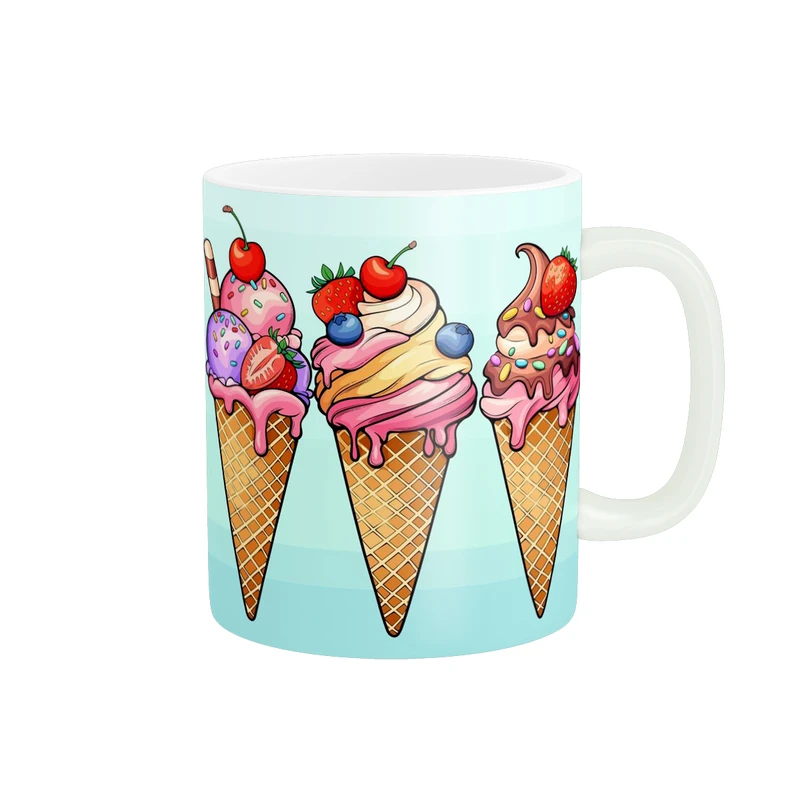 ماگ پاد آفرین طرح بستنی کد 3552