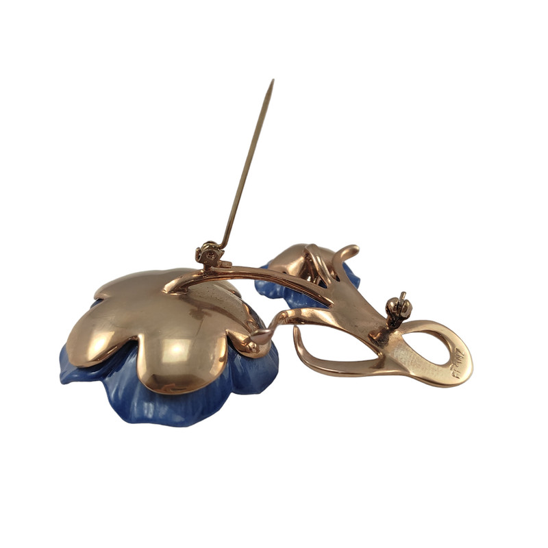 گل سینه زنانه فرانز مدل گل کتان FJ00187