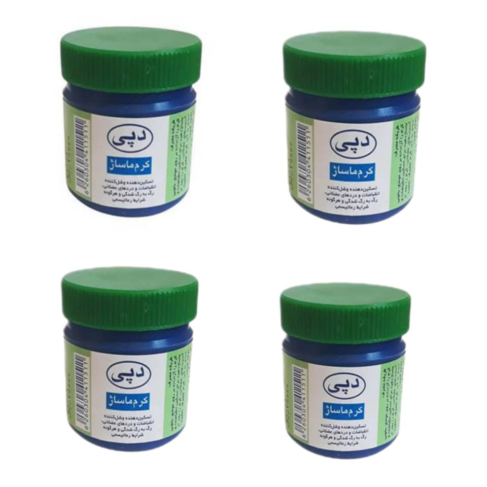 کرم ماساژ بدن دپی مدل Eucalyptus حجم 15 میلی لیتر مجموعه 4 عددی کرم ماساژ بدن دپی مدل Eucalyptus حجم 15 میلی لیتر مجموعه 4 عددی
