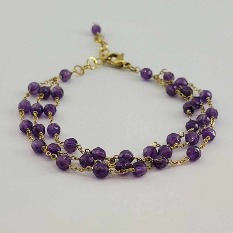 نیم ست زنانه مدل سنگ آمیتیست تراش کد 1709