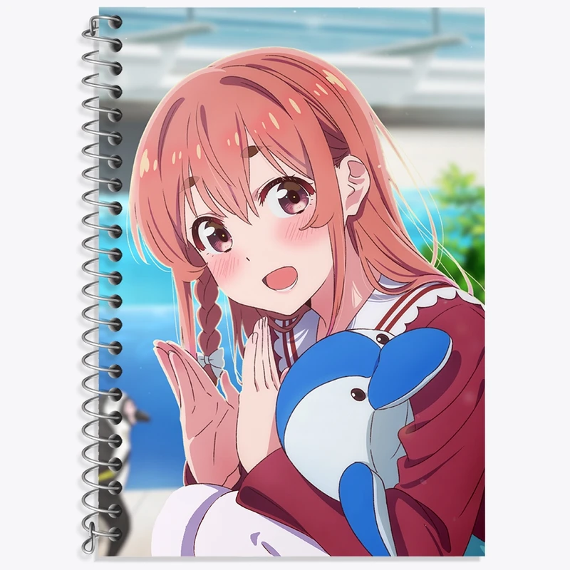 دفتر زبان 50 برگ خندالو مدل دو خط طرح سومی انیمه کانوجو اوکاری کد 34858