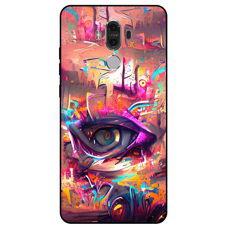 کاور مگافون طرح چشم مدل 2823 مناسب برای گوشی موبایل هوآوی Mate 9