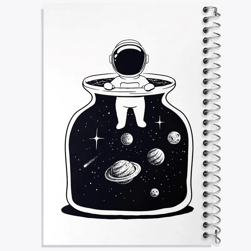 دفتر نت موسیقی 50 برگ خندالو مدل فضایی کد 25160