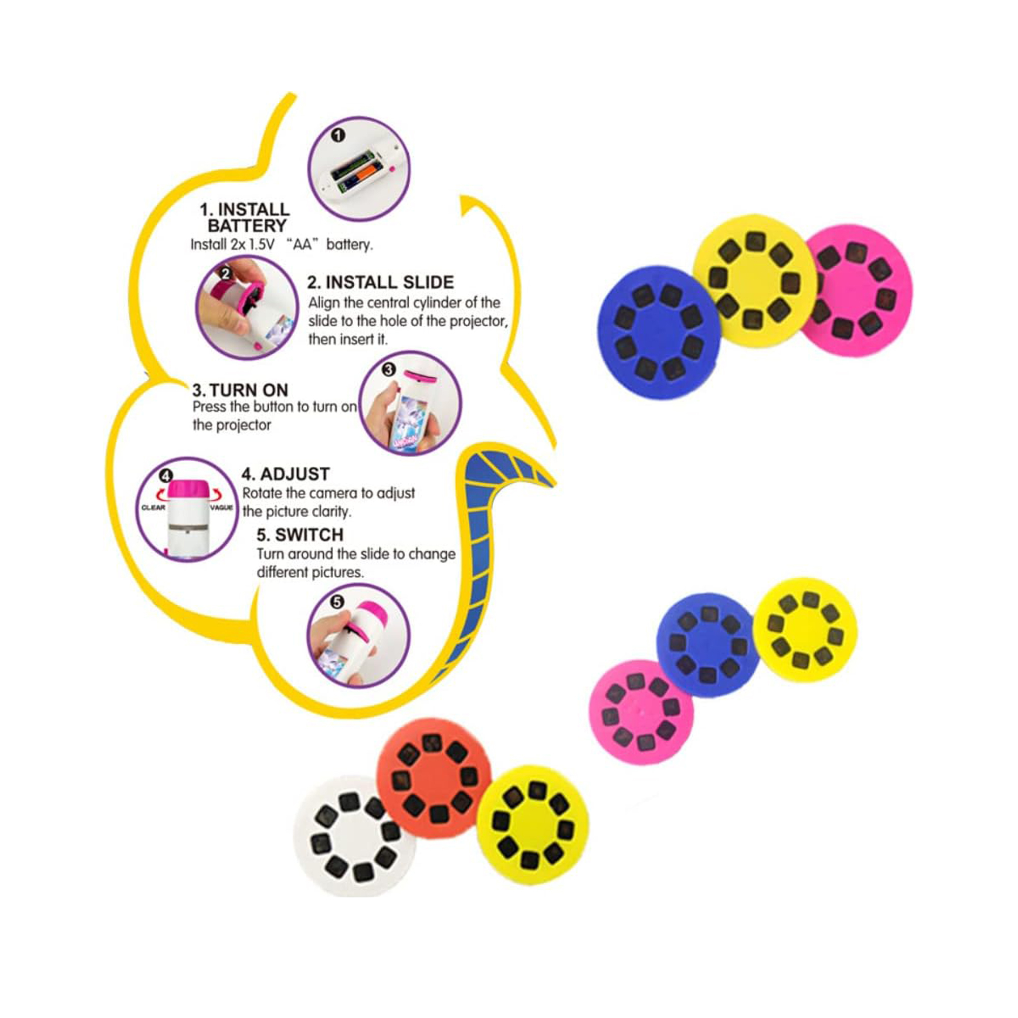 پروژکتور اسباب بازی مدل حیوانات دریا کد 524