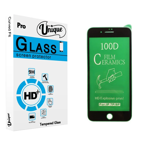 محافظ صفحه نمایش سرامیکی يونيک مدل +Clear مناسب برای گوشی موبایل اپل iPhone 7 Plus