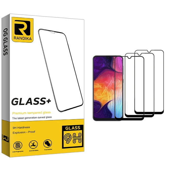 محافظ صفحه نمایش راندیکا مدل Gld مناسب برای گوشی موبایل سامسونگ Galaxy A50 بسته سه عددی