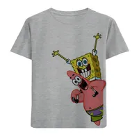 تی شرت آستین کوتاه بچگانه مدل باب اسفنجی و پاتریک F545