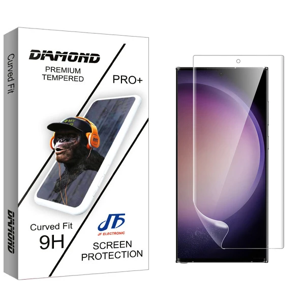 محافظ صفحه نمایش سرامیکی جی اف مدل diamond مناسب برای گوشی موبایل سامسونگ Galaxy S23 Ultra