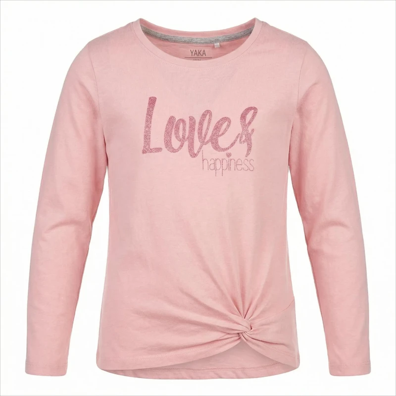 تی‌شرت آستین بلند دخترانه ایگا مدل لوپی لاو