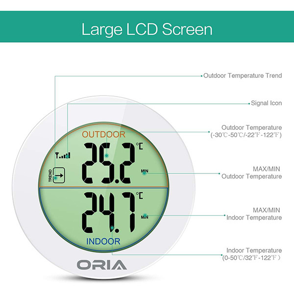 دماسنج دیجیتالی اوریا مدل ‎WA9W