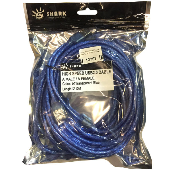 کابل افزایش طول 2.0 USB شارک مدل 12707 طول 10 متر