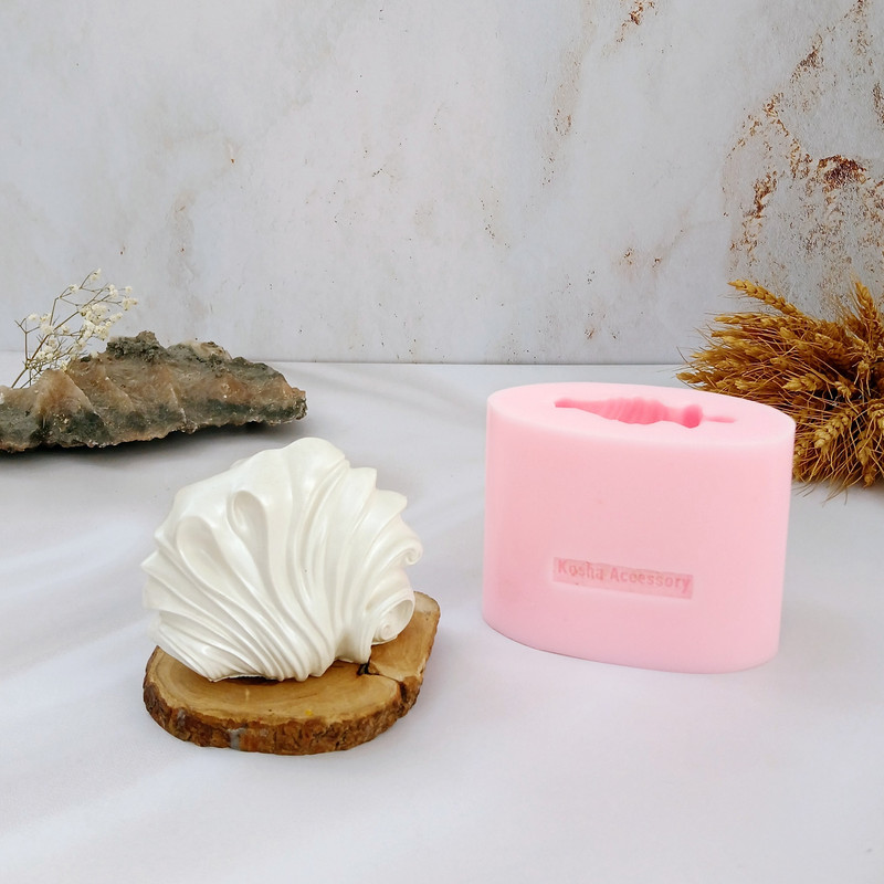 قالب شمع کوشا اکسسوری مدل صدف موج