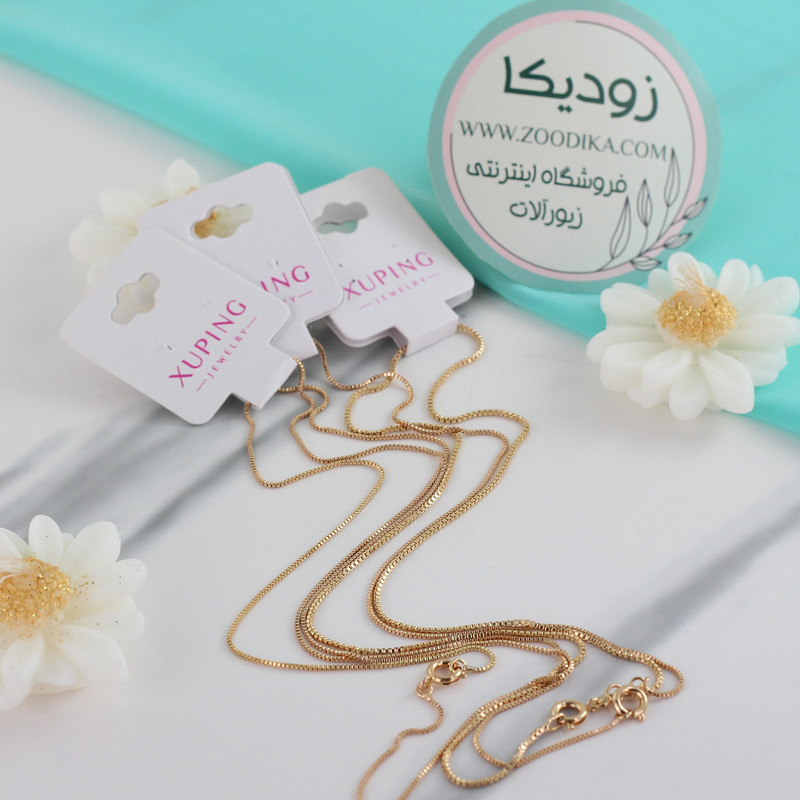 زنجیر زنانه ژوپینگ مدل ونیزی کد I283 زنجیر زنانه ژوپینگ مدل ونیزی کد I283