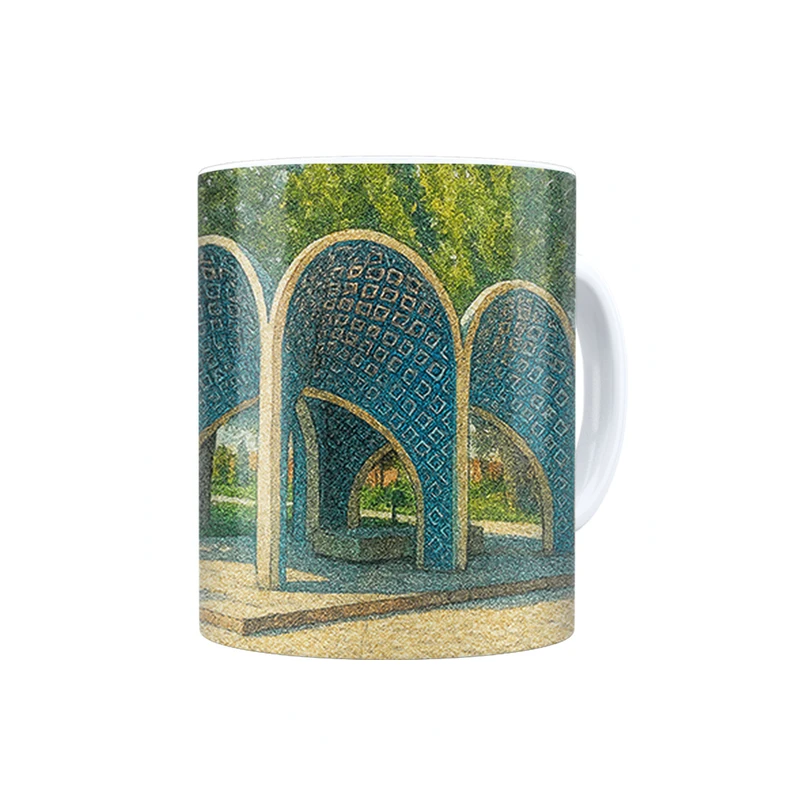 ماگ ترمه طراحان ایده مدل آرامگاه کمال الملک نیشابور کد map0814