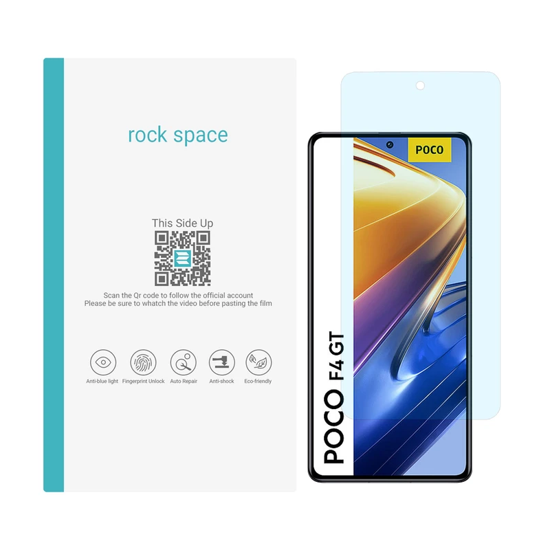 محافظ صفحه نمایش آنتی بلو راک اسپیس مدل HyBLU مناسب برای گوشی موبایل شیائومی Poco F4 GT