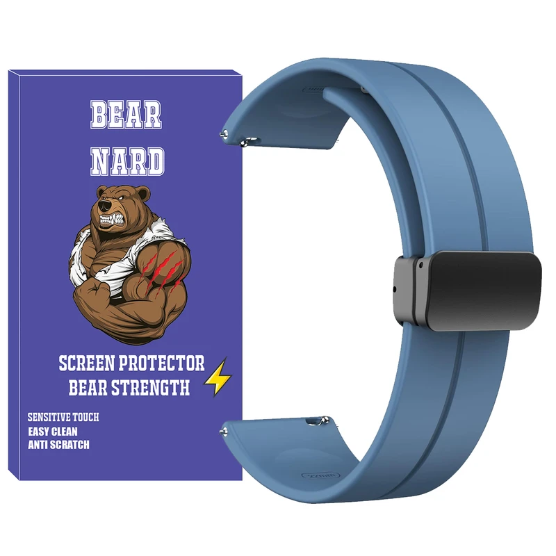 بند برنارد مدل SIC MAG BR TW مناسب برای ساعت هوشمند گلوریمی M1 Pro / GS1 Pro / Calling Watch M2