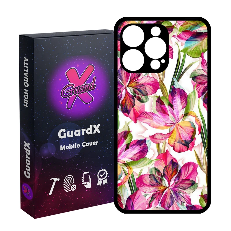 کاور گارد ایکس طرح گل مدل Glass10677 مناسب برای گوشی موبایل اپل iPhone 15 Pro Max