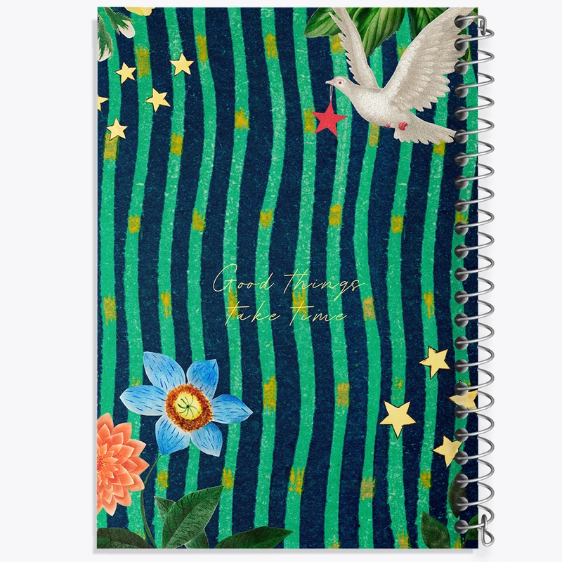 دفتر نقاشی 50 برگ خندالو طرح Good Things Take Time کد N2317